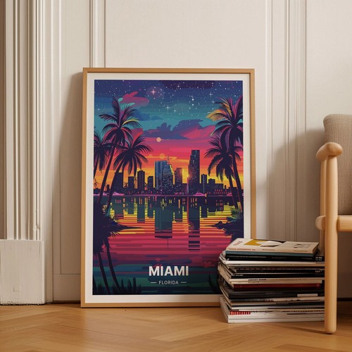 Poster viaggio miami beach - poster,